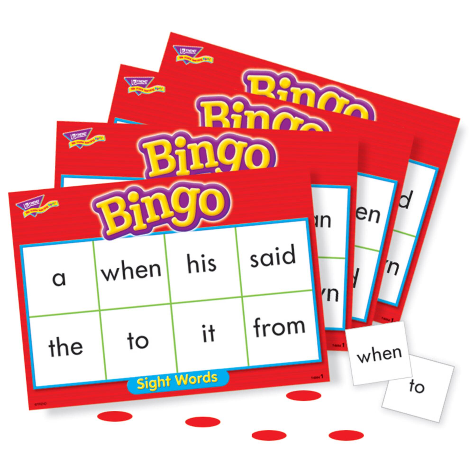 Trend Enterprises® Level One Sight Words Bingo